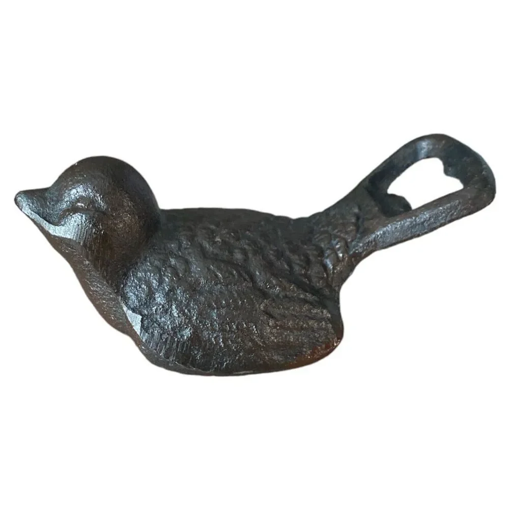 Cast Iron Sparrow Bird Bottle Opener: Vintage Bar Decor